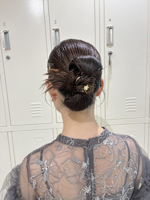 カチモリヘア×お呼ばれヘアアレンジ