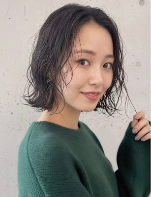 外ハネ×ゆるぼぶ×ダークトーン