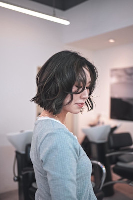 オリーブグレージュ/ボブ