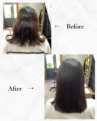 ≪お客様スタイル≫ 縮毛andカラー