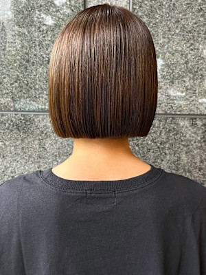 【ChaoMICHI haruya】ブラウン　ぱつっとボブ