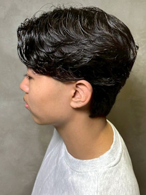 ニュアンスパーマ メンズパーマ 毛流れパーマ マッシュ