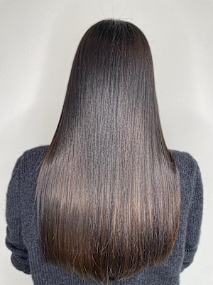 髪質改善プレミアムストレート＋スモーキートパーズ