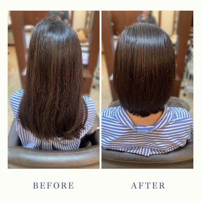 美髪ストレート　