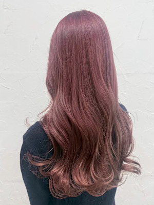 ブリーチダブルカラーピンクカラーハイトーンカラーイルミナ