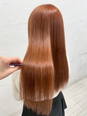 ブリーチダブルカラーハイトーンオレンジカラー