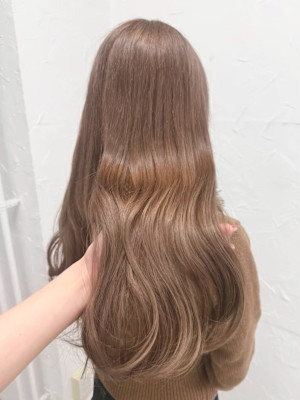 ブリーチダブルカラーミルクティーカラーベージュカラー