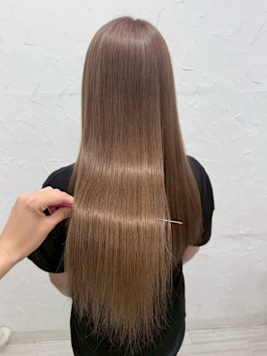 ブリーチダブルカラーミルクティーカラーベージュカラー