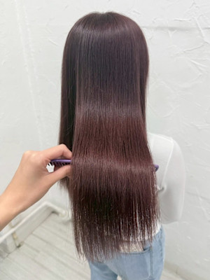 ブリーチダブルカラーピンクラベンダーカラーケアブリーチ