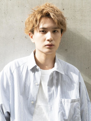 ハイトーン×ツーブロックショート/メンズ