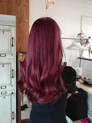 大人可愛い/ワインレッドカラー♪