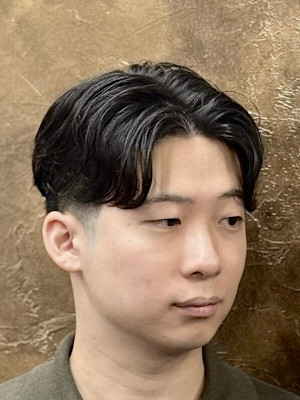 毛流れセンターパート