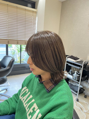 ココアブラウンでつくる柔らかい質感カラー