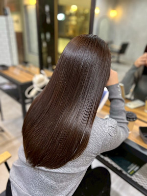 髪質改善ストレート/韓国/縮毛矯正/レイヤーカット/ダブルカ