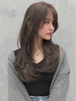 ダブルカラー/グラデーション/黒髪/ブラウン/ベージュ