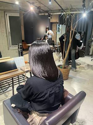 髪質改善×ストレート×カット【AInoa Hanare】