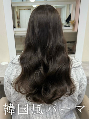韓国風パーマ/コテ巻き風パーマ/デジタルパーマ/レイヤー