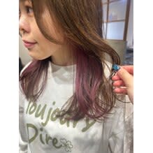 イヤリングカラー【20代30代40代/髪質改善/縮毛矯正】