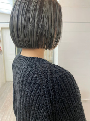 アゴラインボブスタイル/外ハネボブ/くびれヘアー/髪質改善