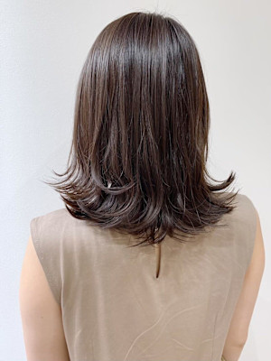 ミディアムレイヤーカット/美髪スタイル
