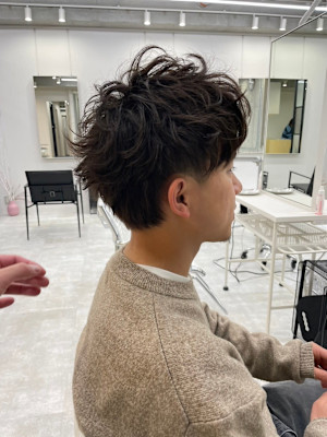 メンズ 無造作ショート
