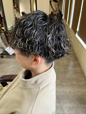 men's波まきパーマ