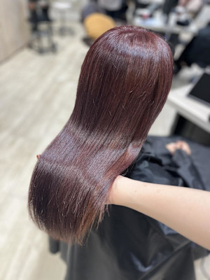 Mako カシスラベンダー ピンク ブリーチなし 銀座