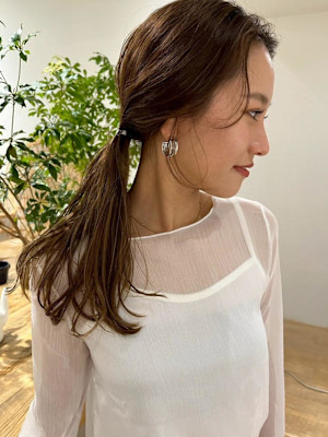 髪質改善ケアダブルカラー/ベージュ