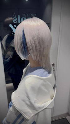 ウルフカット/ホワイトカラー/ショートウルフ