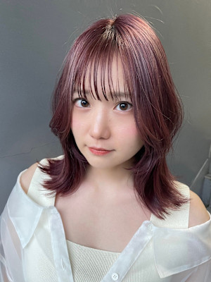 透明感カラー　髪質改善