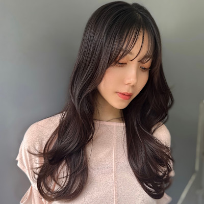 綺麗な艶髪スタイル　美髪ロングレイヤー　