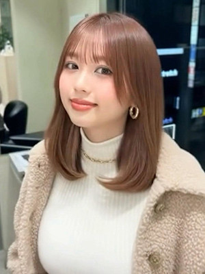 明るめブラウンカラー