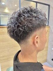メンズベリーショートパーマ