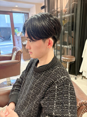 【京都・烏丸】センター分け/重め/ショート【Rulyru】