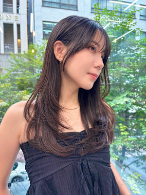 顔周りレイヤーカット【銀座】