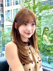 顔周りレイヤーカット【くびれ　レイヤー　髪質改善　銀座】