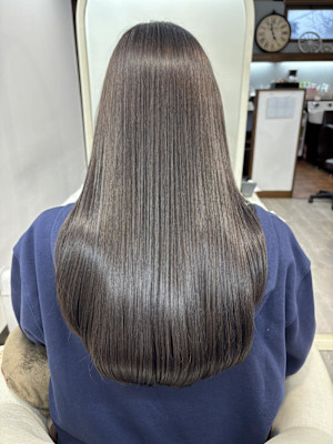 大人かわいい/ストレート/ツヤツヤ/ワンレン