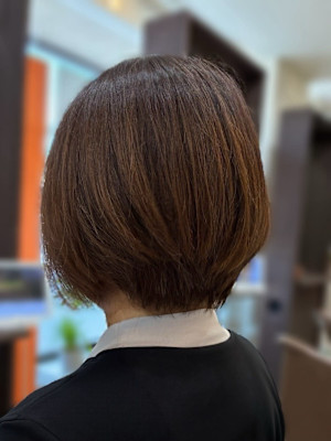 お手入れ簡単！すっきりショートボブ 30代/40代/50代