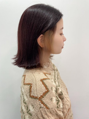 インナーカラー　ベージュ