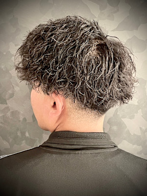 フェード×ツイストパーマ