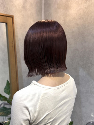 ♪トーンアップ＆スタイルアップ！暖色ミニボブ