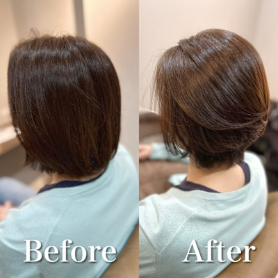 白髪ぼかし(ショート)白髪キレイにマイナス10歳