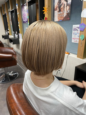 【透明感】ハイトーンミルクティーベージュ