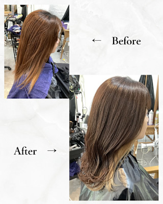 ≪お客様スタイル≫ インナーカラー