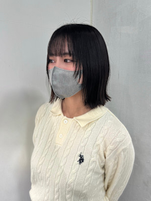 ボブ切りっぱなしボブレイヤーボブフェイスレイヤー