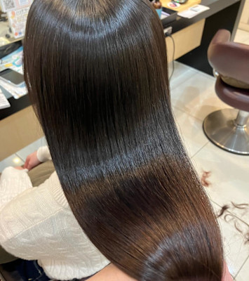 レイヤーロング美髪くびれワンカールシルキーベージュ