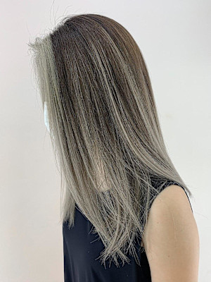 コントラストバレイヤージュ/海外風デザイン