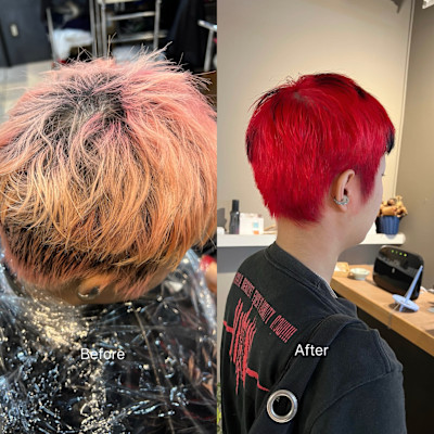 派手髪・ハイトーンカラー・デザインカラー・ブリーチ専門美容室
