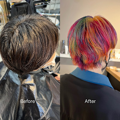 派手髪・ハイトーンカラー・デザインカラー・ブリーチ専門美容室
