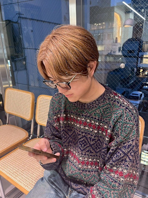 爽やかツーブロック刈り上げ束感アップバング